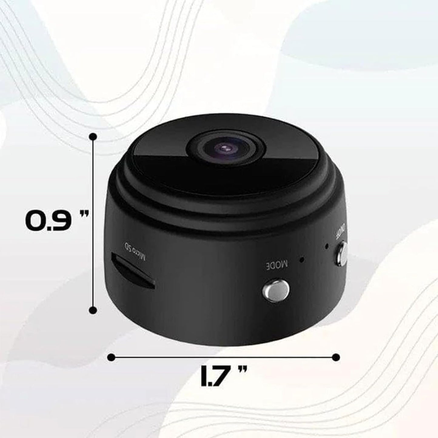 Secret Scope Camera, Secret Scope, Secret Scope Mini Security Camera, Mini Wire-Free Monitor with Night Vision Function, Outdoor Wireless 1080p HD (4Black)