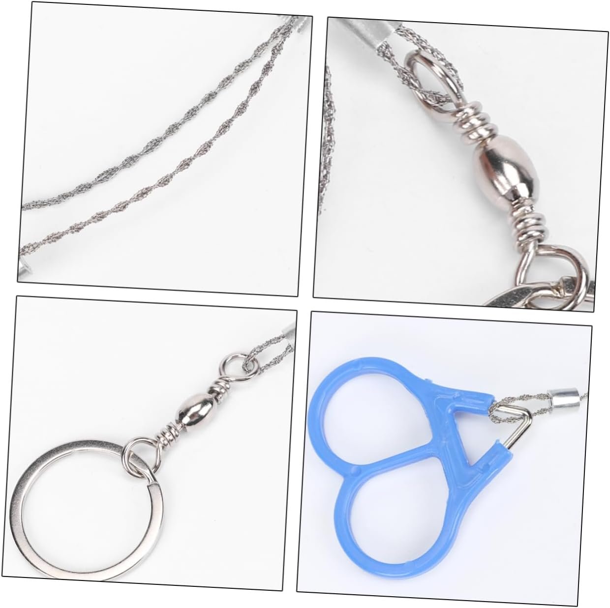 BIUDECO 1set Survival Wire Saws Compact and Lightweight Camping Gear for Outdoor Hiking and Hunting 4pcs