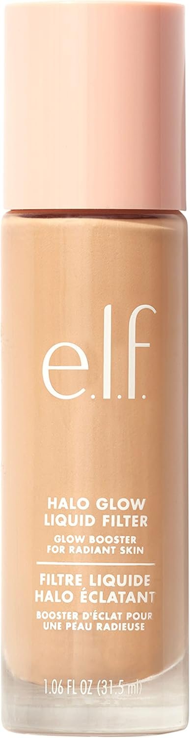 e.l.f. Halo Glow Liquid Filter, Complexion Booster For A Glowing, Soft-Focus Look, Infused With Hyaluronic Acid, Vegan & Cruelty-Free, 2 Fair/Light