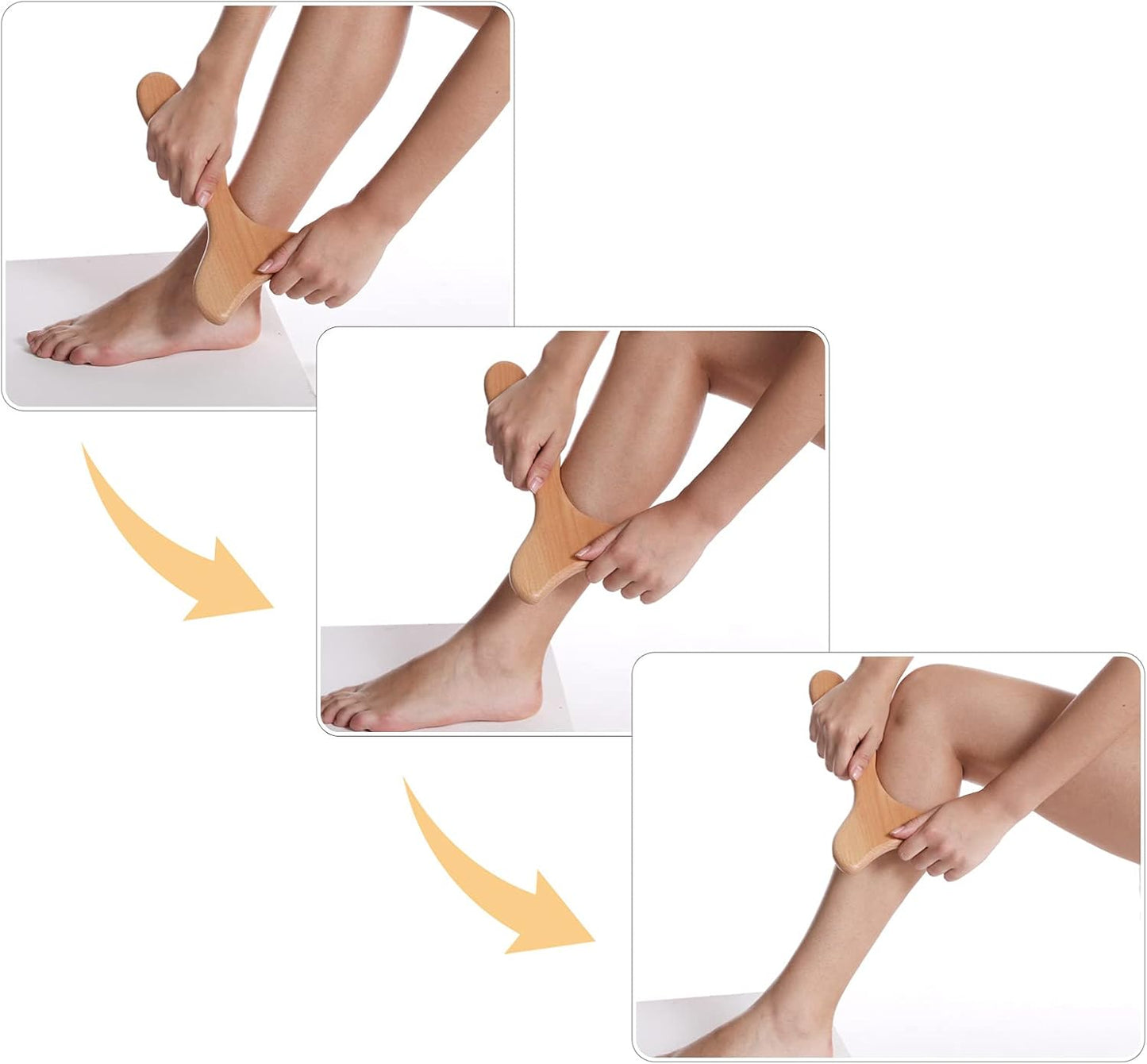 CGTOLOS Wooden Lymphatic Drainage Tool Massage Paddle Professional Gua Sha Soft Tissue Body Sculpting Anti-Cellulite Muscle Release for Women for Men