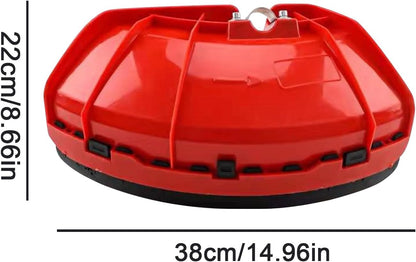 Weeder Protective Cover, Lawn Mower Guard Board Shield, Rugged Construction Safety Tool, Perfect for Trimmers, Lawnmowers, and Irrigation Equipment in Yard Maintenance, 280g Red