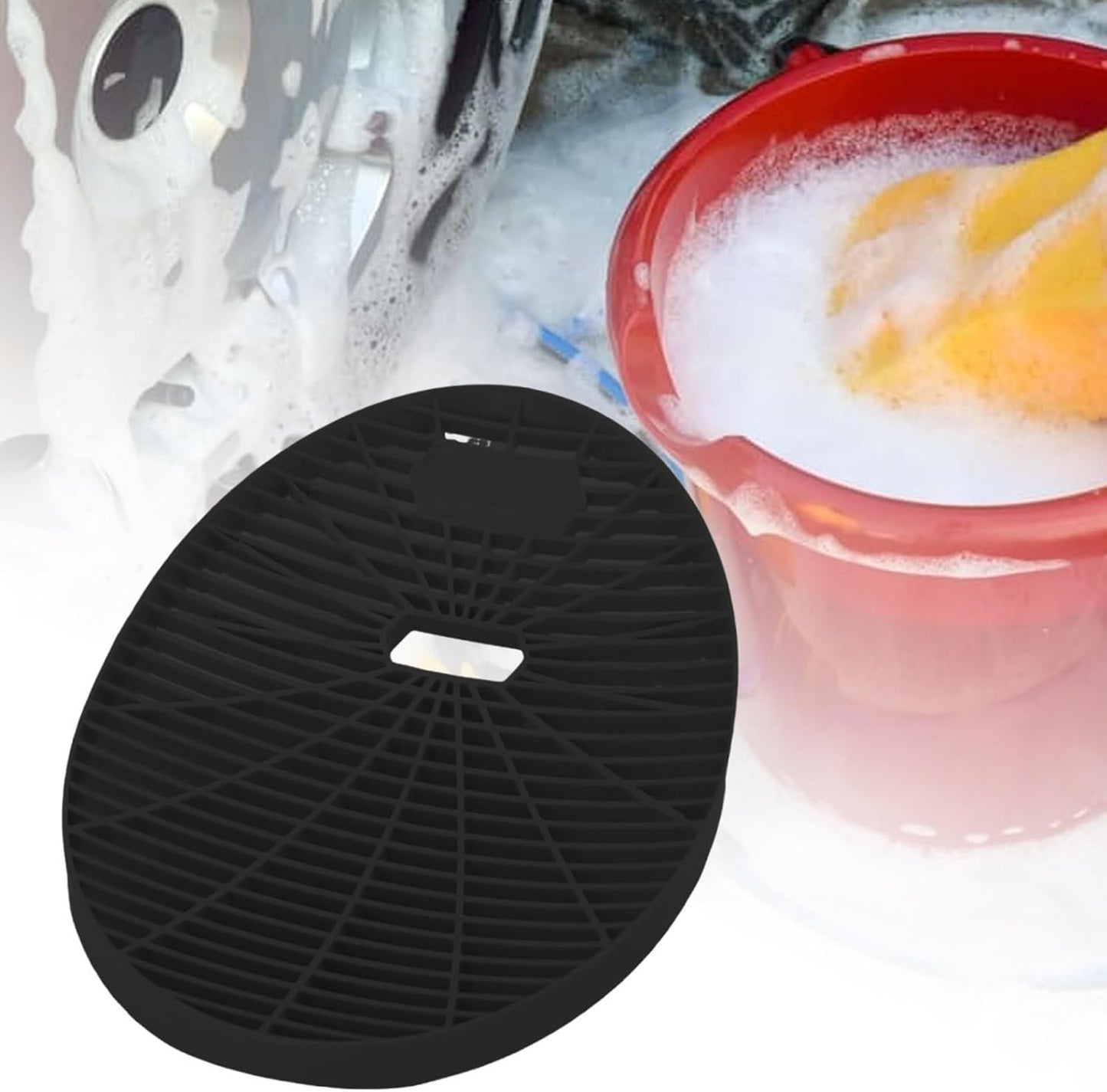 Car Wash Bucket, Filter Net Insert, 13.19x10.63x2.56 inches Cleaner Washer Catcher, Separator for Automotive Washing Auto Detailing Vehicle Maintenance and Efficient Cleaning
