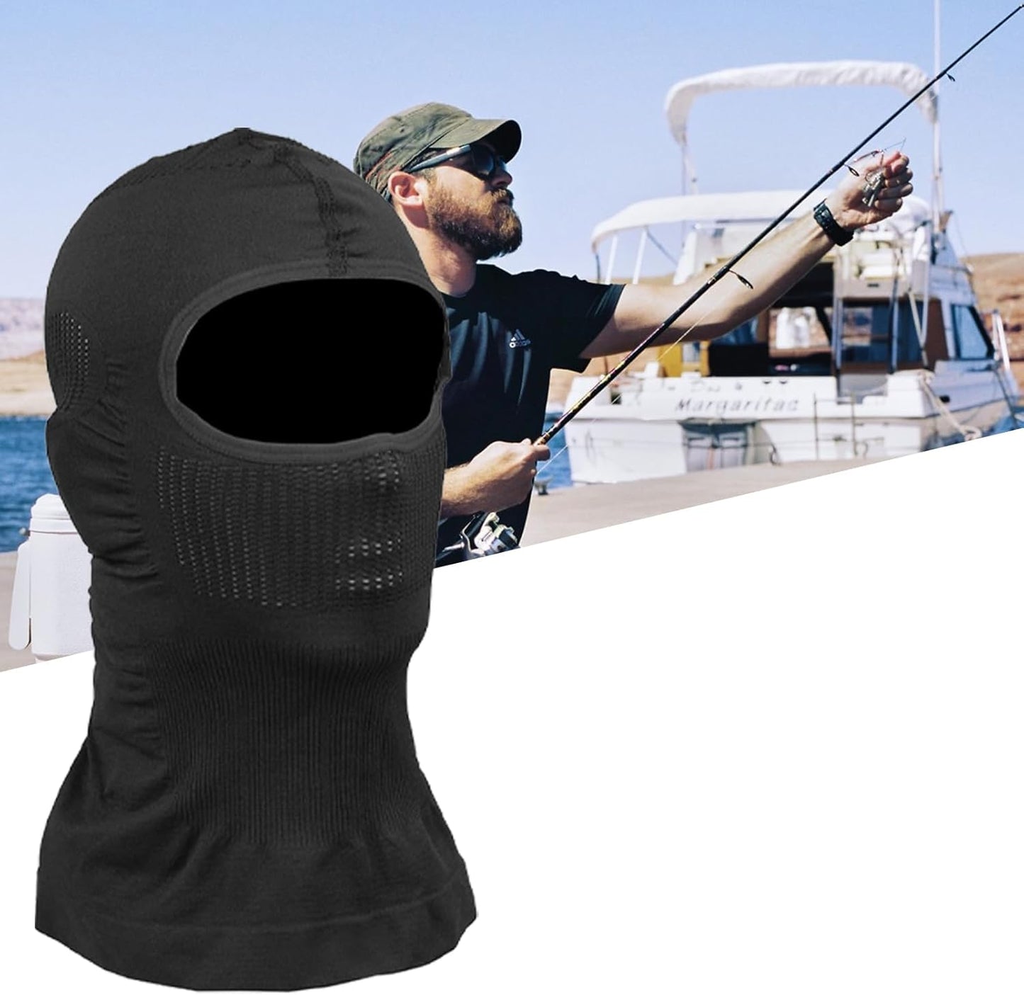 Cycling Hood, Face Sun Protection Hat, UV Protector Scarf Ski, Motorcycle, Snowboarding, Cooling Neck Gaiter, Outdoor Gear for Men, Women, Breathable Shield Sports And Travel