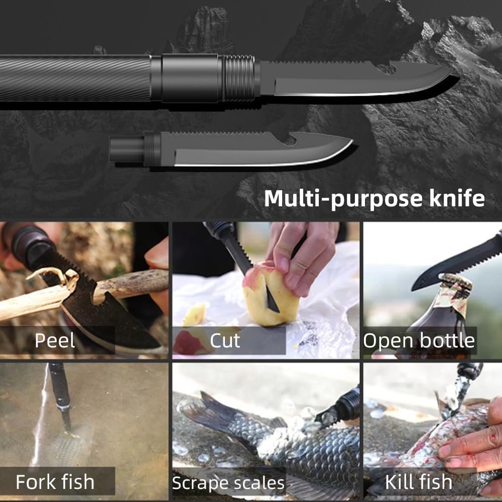 Camping Axe Folding Portable Survival Hatchet Multi Tool with Hammer Kit for Outdoor Camping Hiking