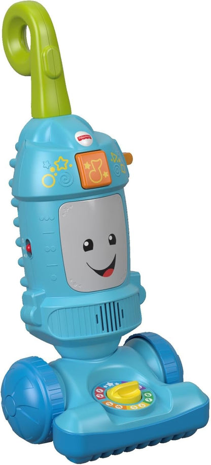 Fisher-Price Toddler Toy Laugh & Learn Light-Up Learning Vacuum Musical Push Along for Pretend Play Infants Ages 1+ Years