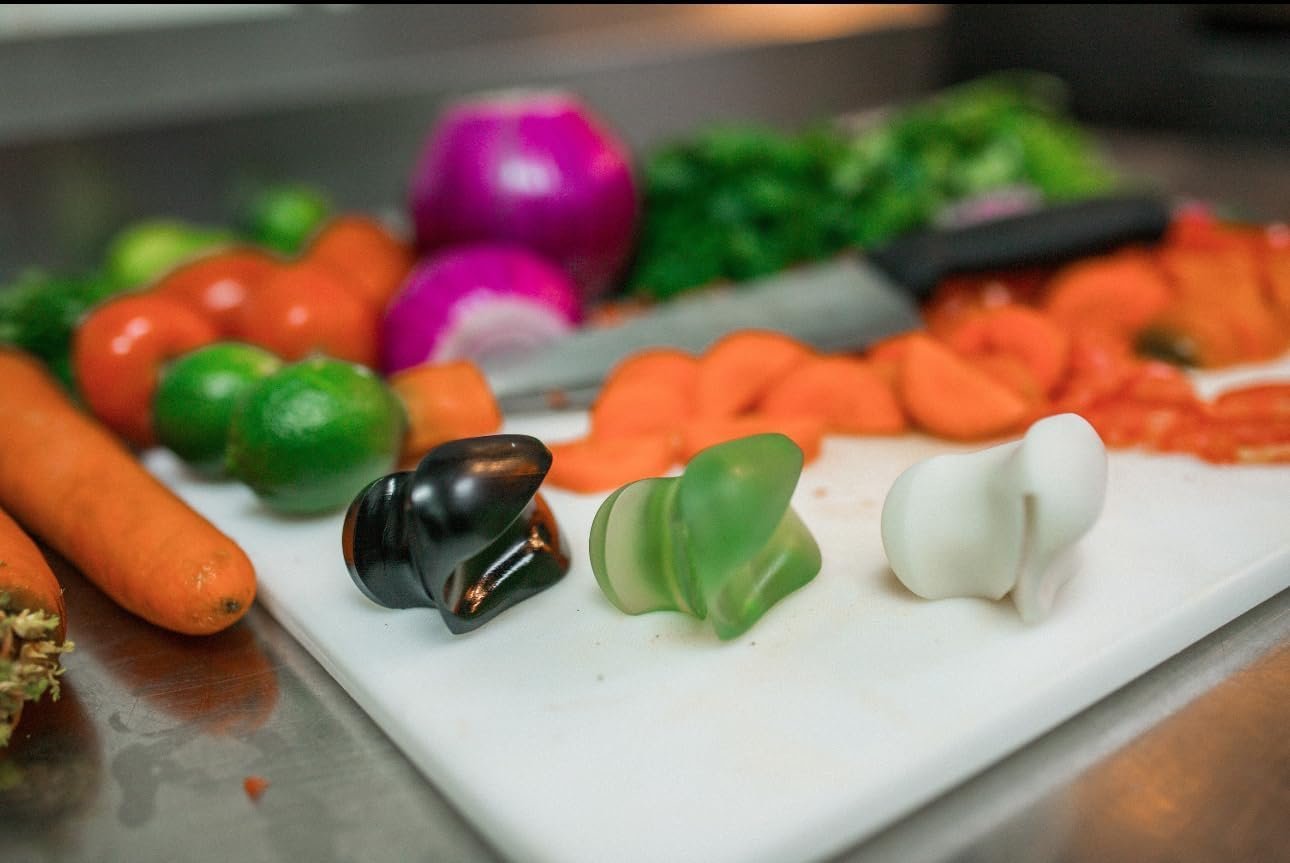 DICEVICE everGRIP Knife Handle Grip for Chef's or Kitchen Knives - Universal Non-Slip Ergonomic Design - Dishwasher Safe - Kitchen Essentials and Accessories 2.6"" - 2PCK, DV1-1