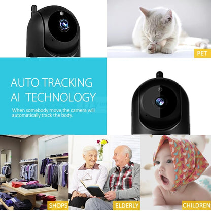 YUNSYE Security Camera, Indoor WiFi Camera,WiFi Home Camera Pet Camera,Baby/Dog/Cat/Pet Camera with App, Indoor Security Camera 1080P, Night Vision 2-Way Audio Motion Sound Detection Works (Black)