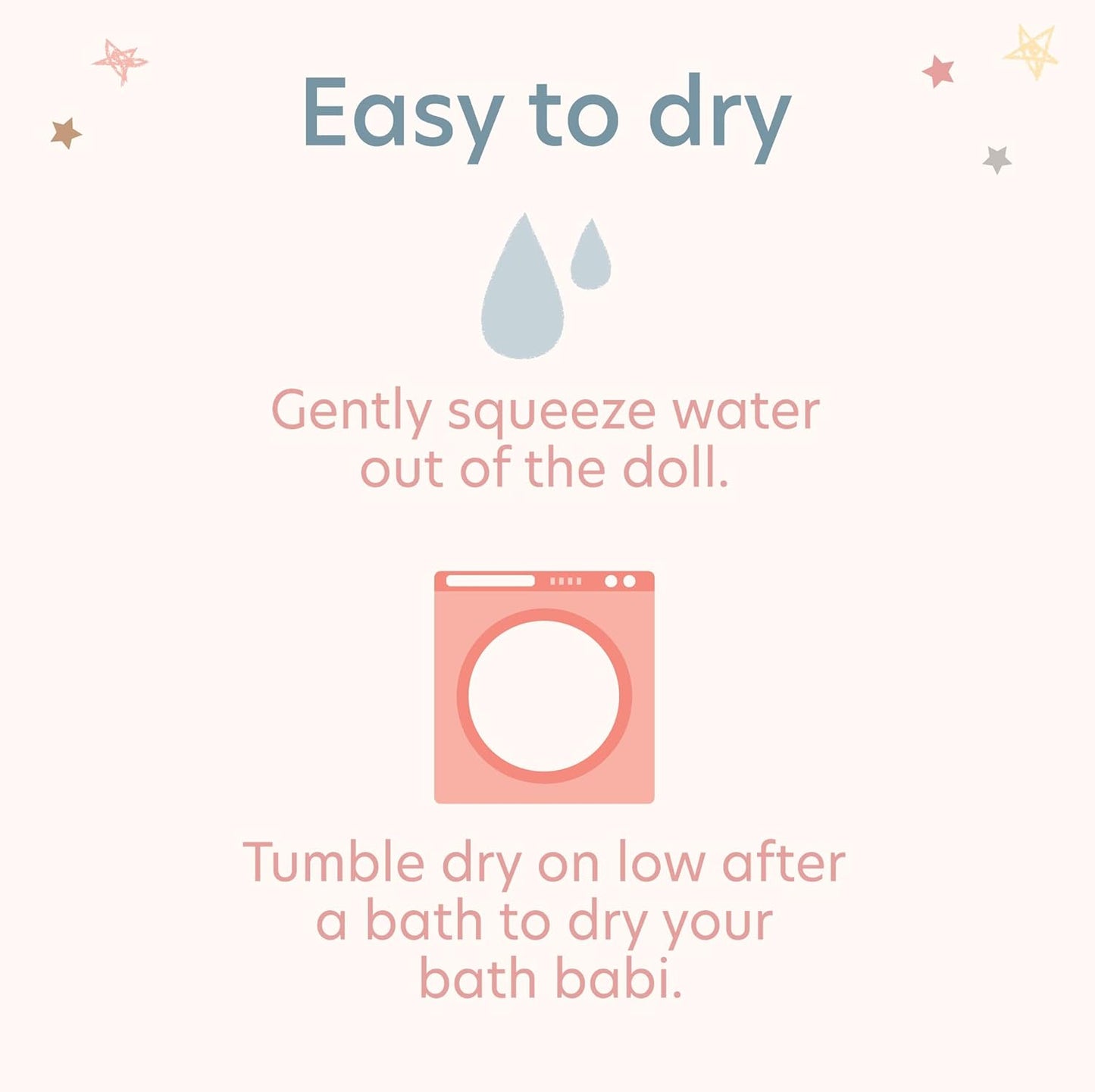 LullaBaby 14-inch Washable Soft Body for Real Water Play Doll - Blond Hair & Tub Accessories - Toddler Toys - Kids Ages 2 Years Old & Up - Plush Baby Bath Doll-Boy, Multicoloured, LBY7277Z