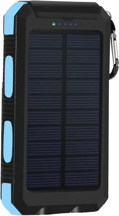 Solar Charger Powered Bank,20000mAh Portable Solar Fast Charger | Waterproof Battery Pack with Flashlight Survival Gear for Hiking, Explorer & Cell Phone