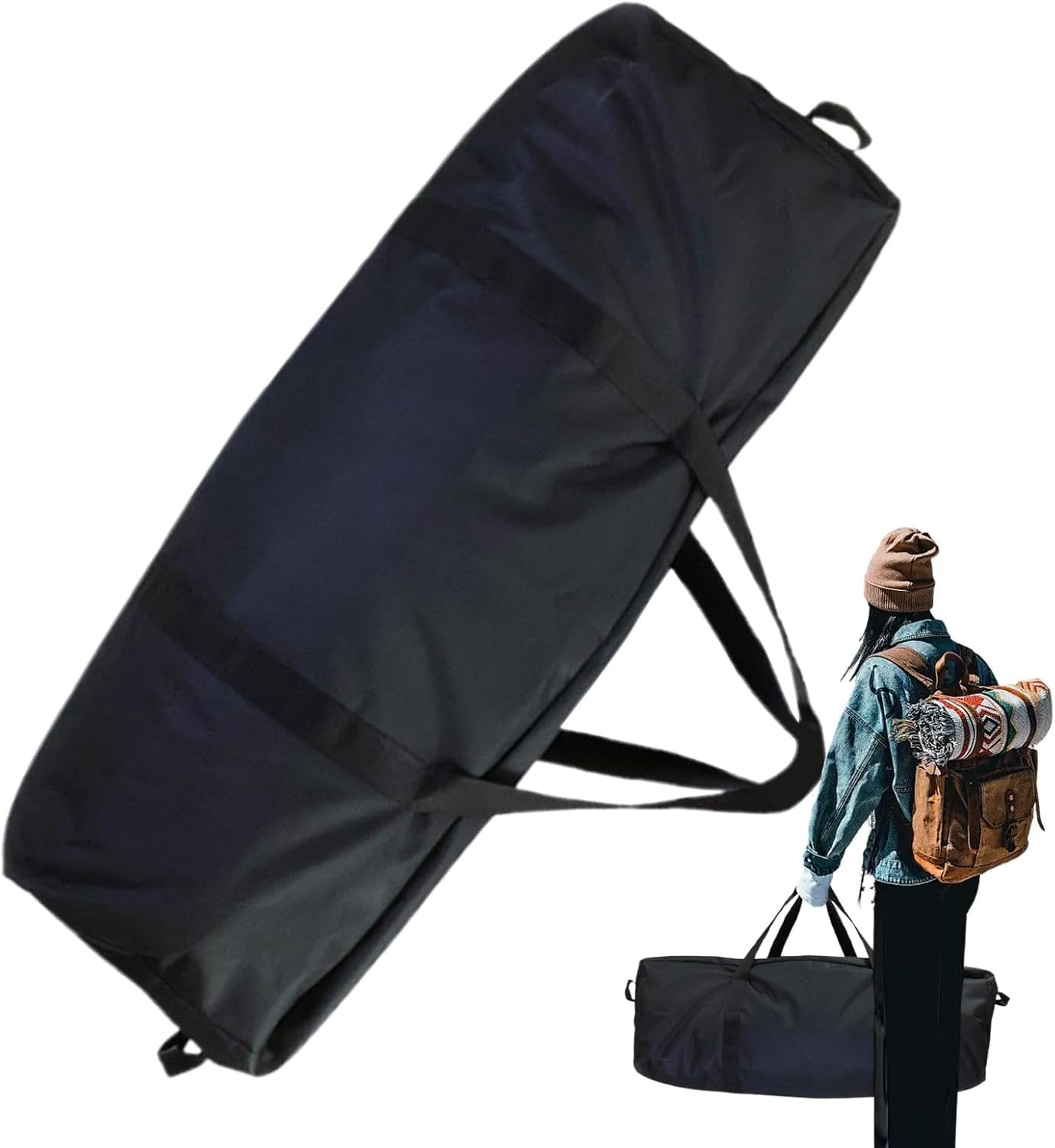 Wrohto Heavy Duty Duffel Bag, Outdoor Gear Storage Bag, Camping Duffel Bag, Oxford Cloth Duffel, Picnic Gear Bag, Hiking Duffel Bag, Travel Storage Duffel, Barbecue Gear Duffel