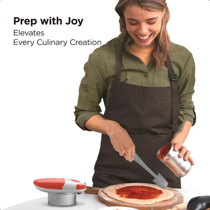 Kitchen Mama WaltzGrip Platinum Silicone Jar and Can Spatula Set: Heat-Resistant, Dishwasher Safe, Ergonomic Grip, Perfect for Mixing and Scraping, Nonstick Cookware (Metal Gray)