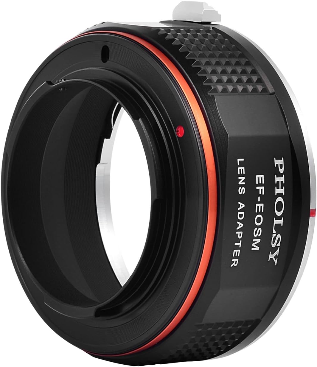 PHOLSY Manual Focus Adapter Compatible with Canon EOS EF EF-S Mount and Canon EF-M (EOS M) Mount Camera Body, EF to EF-M, EOS to EOS M