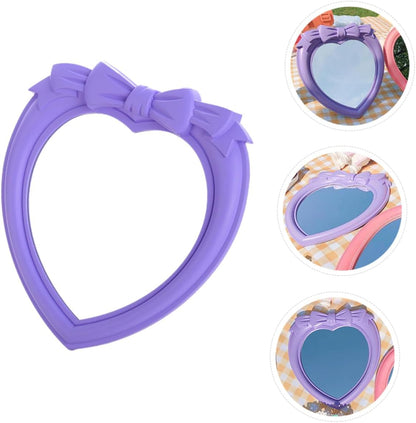 VNGBFGDFVN 2 x Mirror Travel Cosmetic Photo Props Tabletop Small Vanity Home Decor Dining Room Decor for Table Desk Top