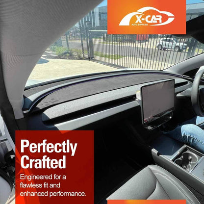 X-CAR Dash Mat for Tesla Model Y Juniper 2025-Onwards Non-Slip Microfiber Pad Cover Interior Accessories