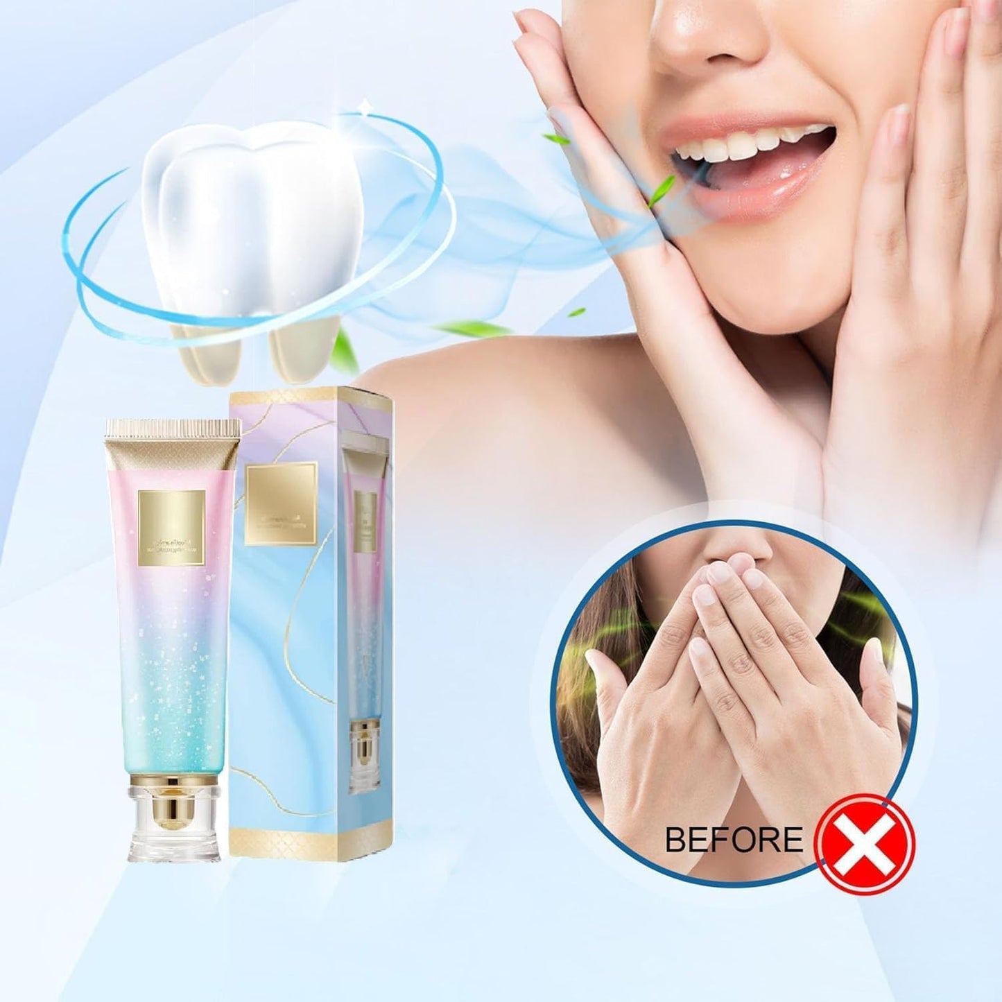 Acssart Toothpaste,Acssart Radiant Whitening Toothpaste,Niacinamide Whitening Toothpastes,Repair and Protect Teeth,Remove Tooth Stains,Daily Oral Care (2)