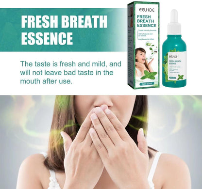 3 Pcs Fresh Breath Oral Care Essence, Fresh Breath Oral Care Clean Teeth Gel, Natural Breath Freshening Drops, Long Lasting Fresh Breath, Minty Taste, Easy to Carry