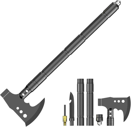 Camping Axe Folding Portable Survival Hatchet Multi Tool with Hammer Kit for Outdoor Camping Hiking