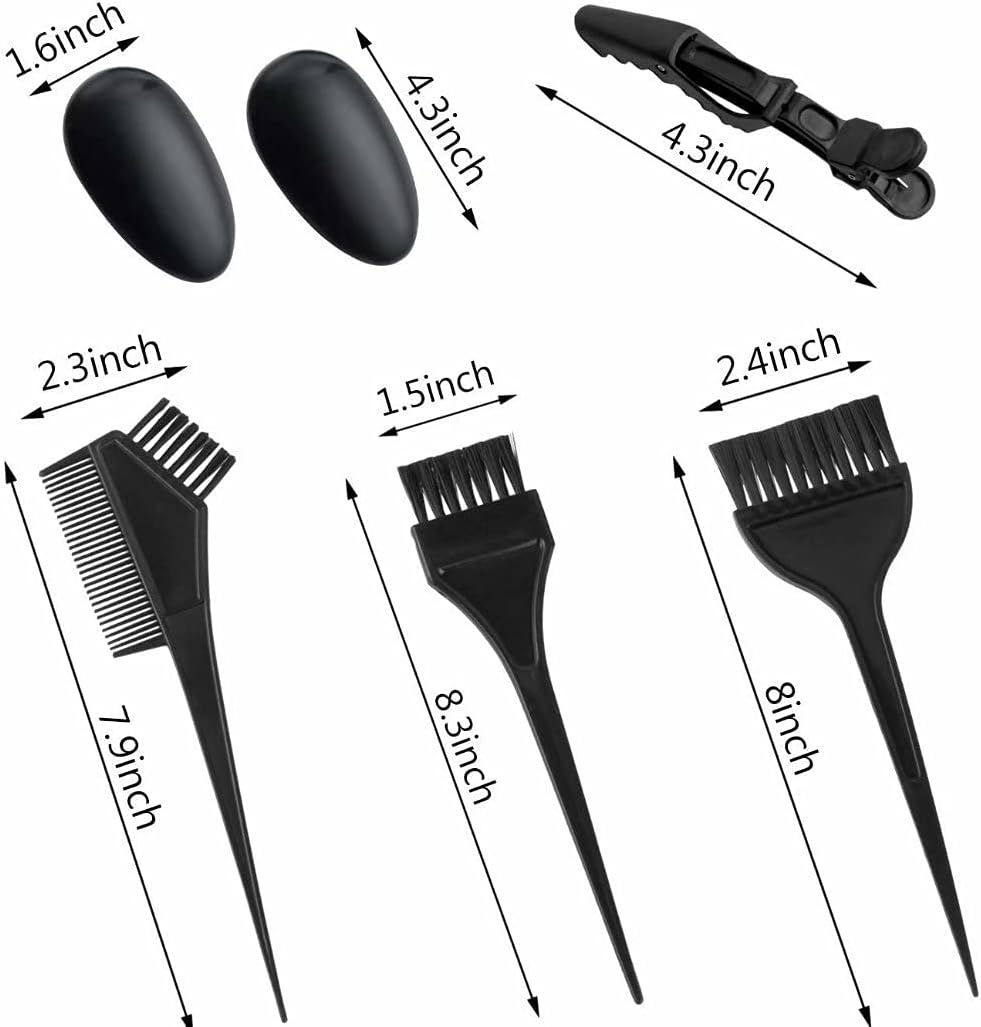47 Piece Hair Coloring Kit - DIY Salon Dye Tools with Tinting Bowl, Dye Brush, Ear Cover, Gloves, Hair Dryers