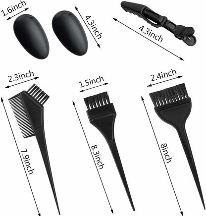 47 Piece Hair Coloring Kit - DIY Salon Dye Tools with Tinting Bowl, Dye Brush, Ear Cover, Gloves, Hair Dryers
