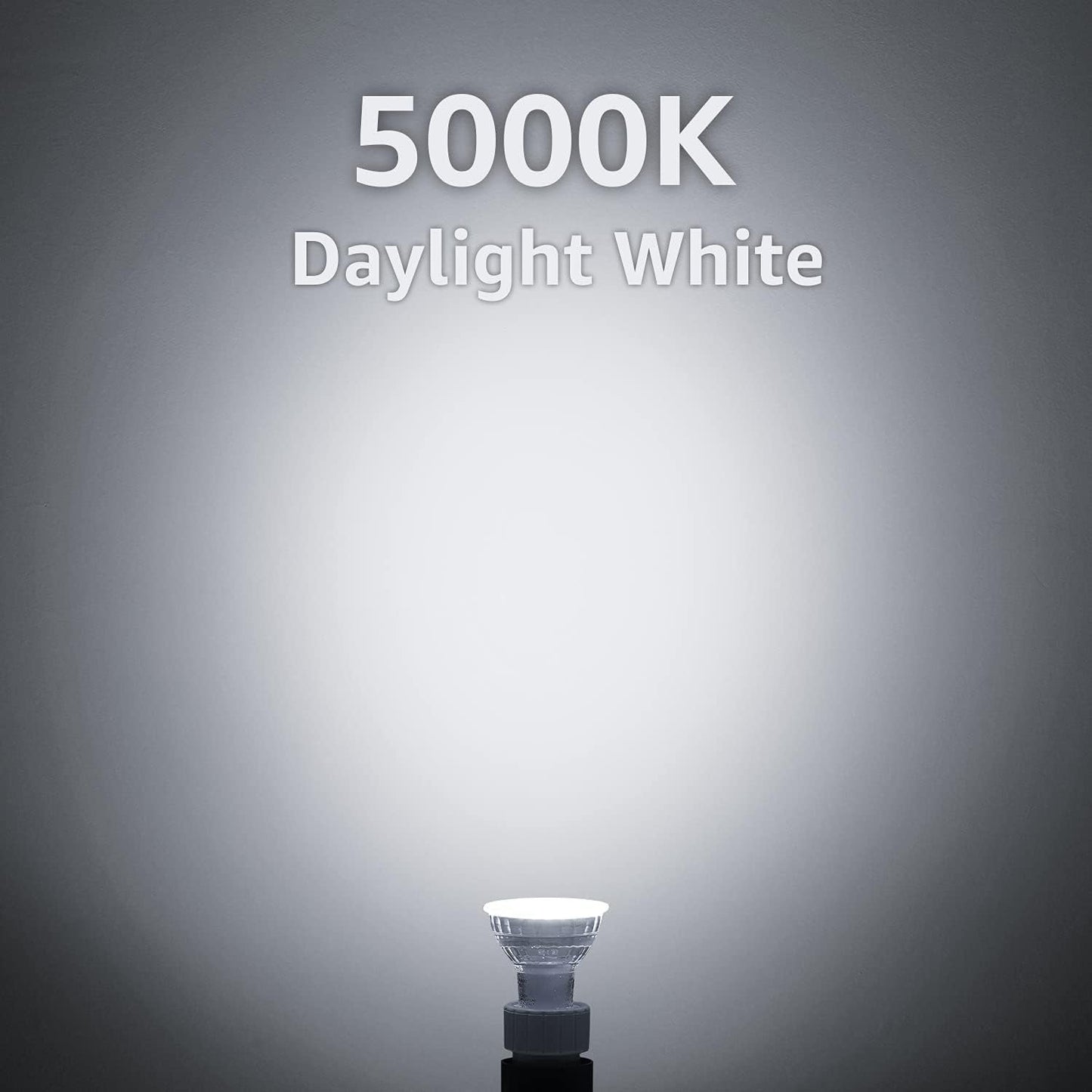 Mastery Mart Dimmable GU10 LED Light Bulbs, 4.5W Bright 5000K Daylight White 50W Halogen Equivalent, 400lm Energy Saver for Track Lighting Fixture, Kitchen, Basement, Living Room, 25000 hrs, 6 Pack