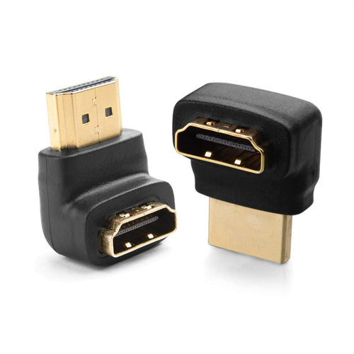 Cable Matters HDMI Adapter Right Angle HDMI Combo Pack 270 Degree and 90 Degree with 4K and HDR Support (2 Pack)