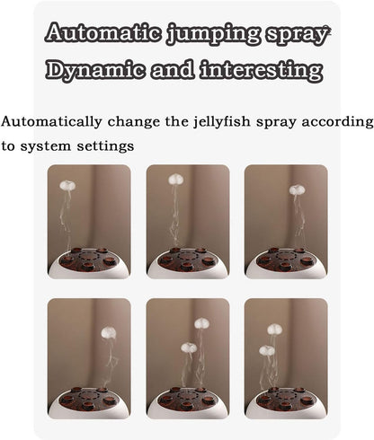 Jellyfuser Humidifier, Jellyfuser – The Dreamy Jellyfish Humidifier & Aroma Diffuser, With Remote, 7 Colors Led Lights, Ultra-Quiet, As Humidifiers, Essential Diffuser, Night Light