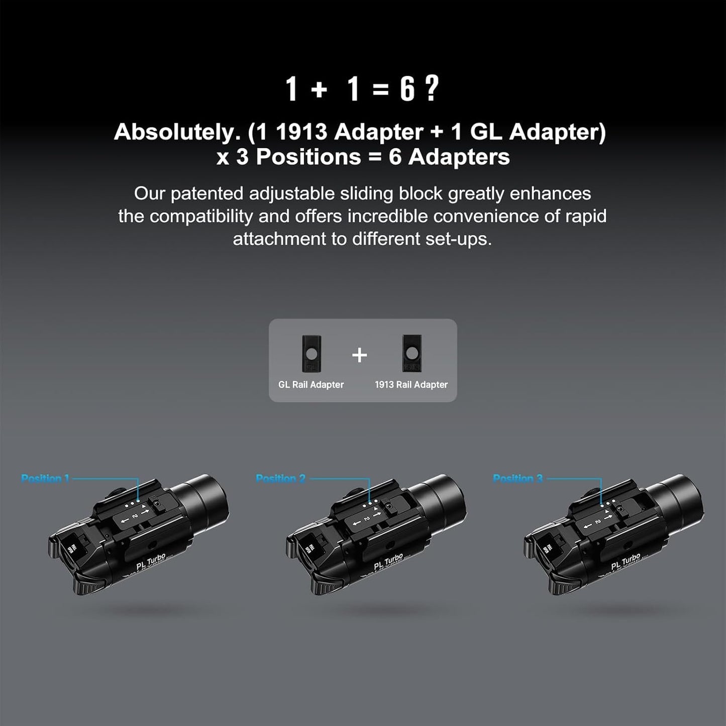 OLIGHT PL Turbo 800 Lumens Rail-Mounted Tactical Light, 515 Meters Long-Range Distance Flashlight with Strobe Function and Rail Locating Keys, Compatible with 1913 Picatinny or GL Rail (Desert Tan)