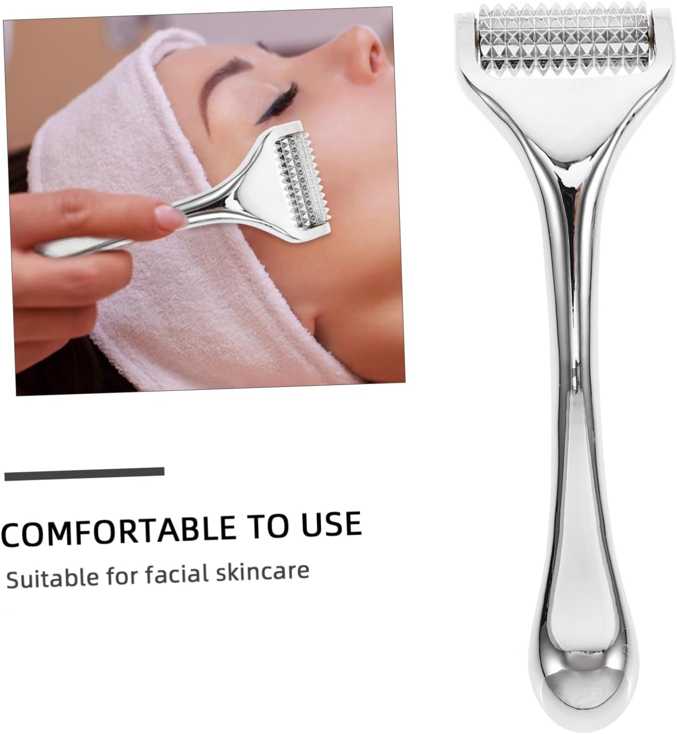 Generico 1Pc Detergente Per La Cura Della Pelle Del Viso Walker Dispositivo Di Bellezza Rimozione Delle Rughe Cura Della Pelle Massaggiatore Perno In Lega Di Zinco Argento