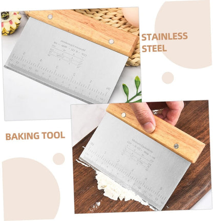 ABOOFAN Stainless Steel Cake Cutter Kitchen Tool Dough Scraper Dough Cutter Food Prep Tool