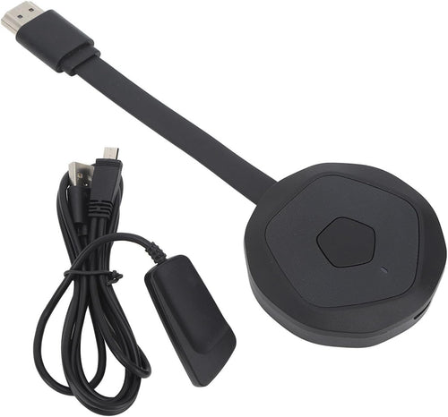 HDMI Display Dongle Adapter,for Laptop PC Smartphone to Streaming Video Audio to TV Projector,Horizontal Vertical Screen One Key Switch for Network Learning Entertainment