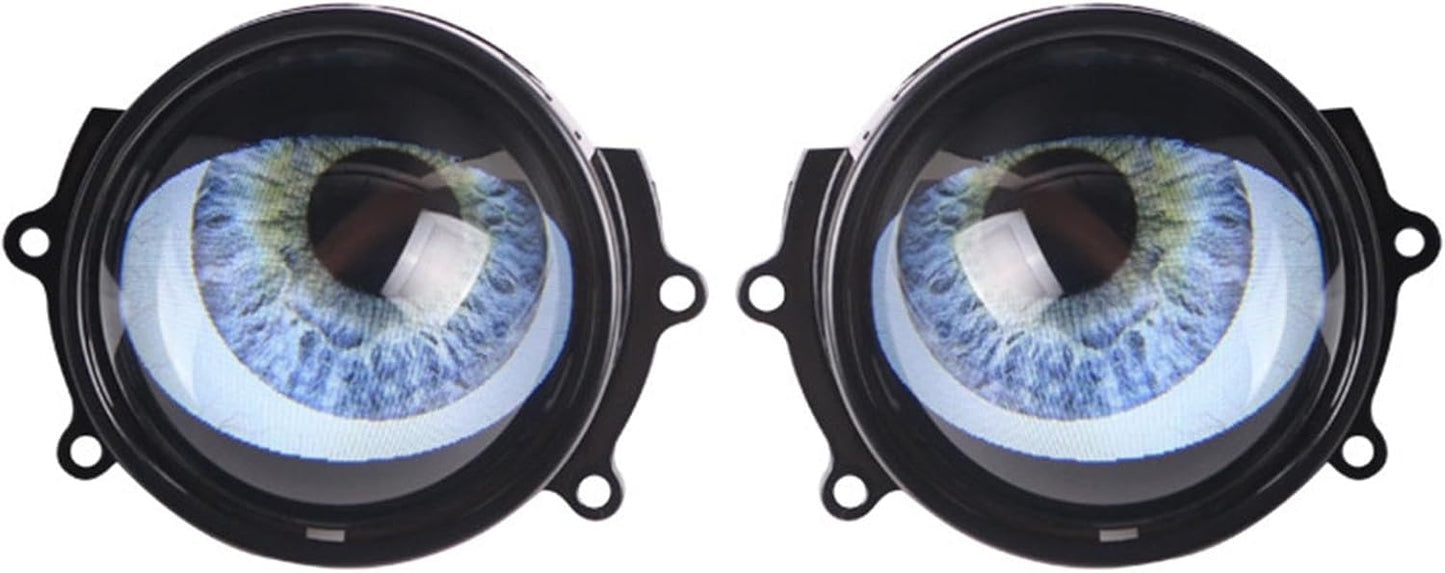 Devil Eyes Light, LED Dynamic Headlights, WiFi Control Car Light, 12V Headlight Bulbs, Projector Lens Lamp, Automotive LED Headlights, Dynamic LED Car Lights, WiFi Headlight Projector