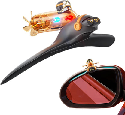 Rearview Specchio Decor, Vehicle Reflector Lighting, 1.77x6.5 Inches Weatherproof & Broad Compatibility, Automotive Outdoor for Trucks Road Trips and Unique Visual Effects