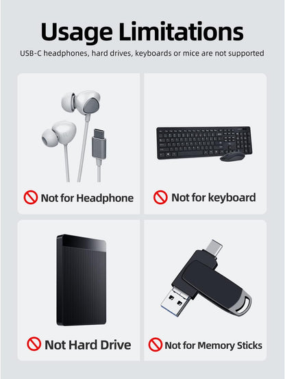 USB-C (Female) Adapter, ARKTEK Micro USB (Male) to Type C (Female) Adapter Compatible with Samsung Galaxy S7 / S7 Edge and More, Pack of 2