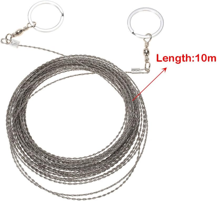 Wire Saw Camping Hiking Survival Saw Outdoor Survival Tool Kit Survival Gear Portable Rescue Saw 10m IYKY