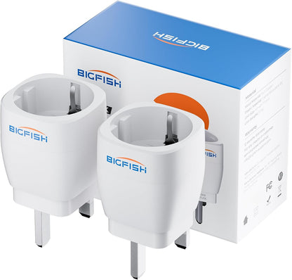 Bigfish UK Plug Adapter, UK Plug Adapter, UK Type G Adapter from EU to England, Scotland, Ireland, Dubai and Maldives
