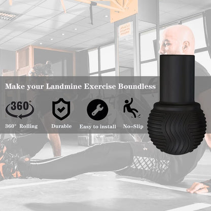 KONGISS Landmine Attachment for Barbell, Turn Any Surface into a Barbell Landmine Exercise-Press, Row, Spin, Rotation, t bar Row and More, Fits 2'' Olympic Bars
