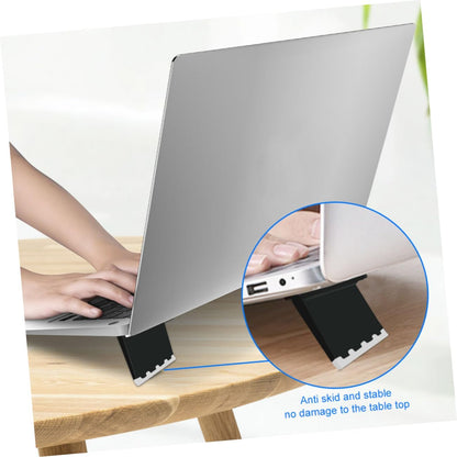 Hoement Ergonomic Laptop Holder 4pcs Foldable Laptop Stand Cooling Pad for Desk