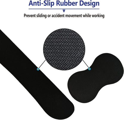 ArtSo Keyboard Wrist Rest and Mouse Pad with Wrist Support Set Ergonomic Coaster, Memory Foam Mousepad 4 in 1 Non-Slip Rubber Base Durable Comfortable for Easy Typing Pain Relief, Purple Marble