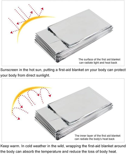 Moanyt Emergency Tent with Sleeping Bag, Emergency Blanket, Thermal Survival Shelter for Camping, Hiking, Outdoor Activities