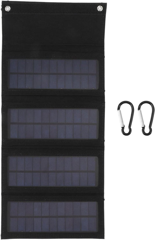 Solar Panel 40W, Foldable Portable Monocrystalline Silicon Solar Panel with USB Interface for Cell Phone, Tablet, Folding Power Station Generator for Camping, Emergency Power