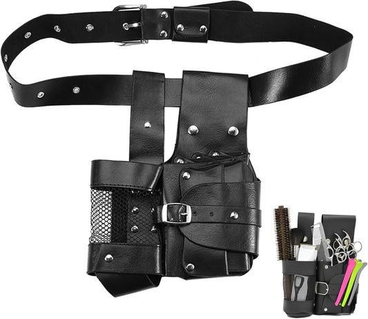 Hairdressing Waist Bag for Hair Dressing Tools, Scissors, Hair Care Comb, Hair Belt Bag, Hair Comb, Hairdressing Bag(Black)