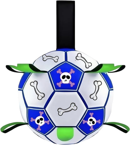 Ghjkldha Dog Herding Toys, Dog Training Toy Soccer Ball 5.91x5.91 inches, Tug of War Entertainment, Durable Interactive Play, Small Medium Large Sizes, Ideal for Garden, Park, Beach