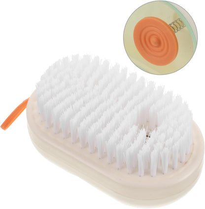 DECORNIJIA Multifunctional Shoe Cleaning Brush with Liquid Dispenser Ergonomic Design for Shoes and Clothes Soft Bristles for Gentle Cleaning Essential Home Maintenance Tool