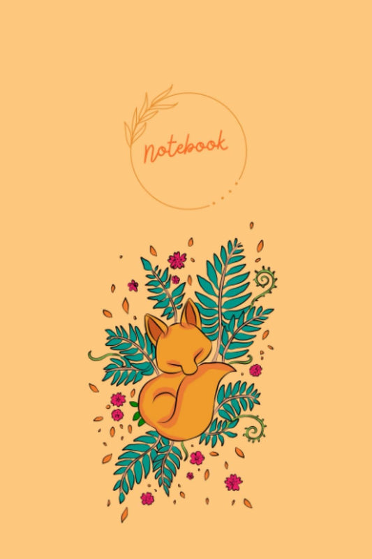 Fox A5 Diary for Girls, Fox Notebook Journal for Writing Drawing, Fox Notepad for School, Fox Stationery for Fox Lovers, 120 Lined Pages 6"x9"