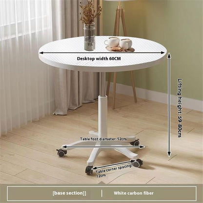 XIANERHUI Round Dining Table,Table Round Kitchen Dining Table,Tulip Table Top and Metal Pedestal Base, Mid-Century Table Leisure for Cafe, Home, Dining Room, Kitchen (White Marble W,27")