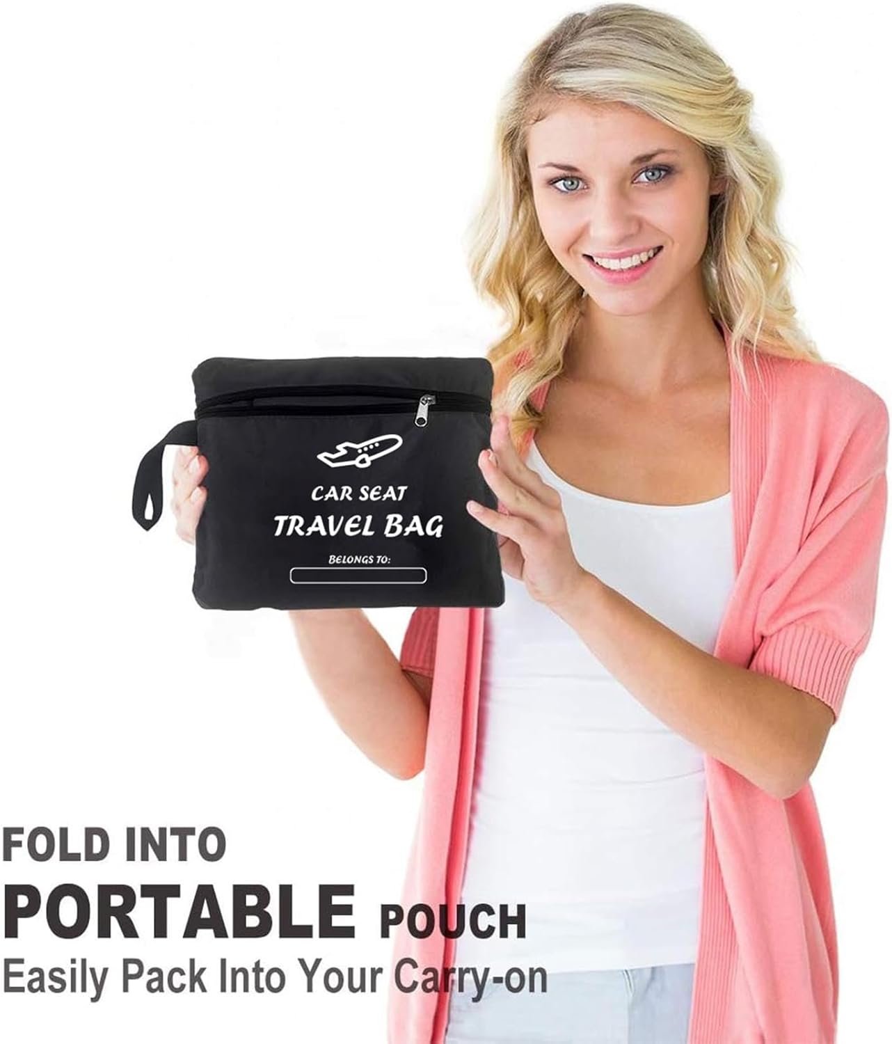 Car Seat Bags for Air Travel - Durable Baby Carseat Cover for Airplane Travel - Padded Car Seat Travel Bag for Airplane & Stroller Bag for Airplane, Gate Check Bag for Air Travel