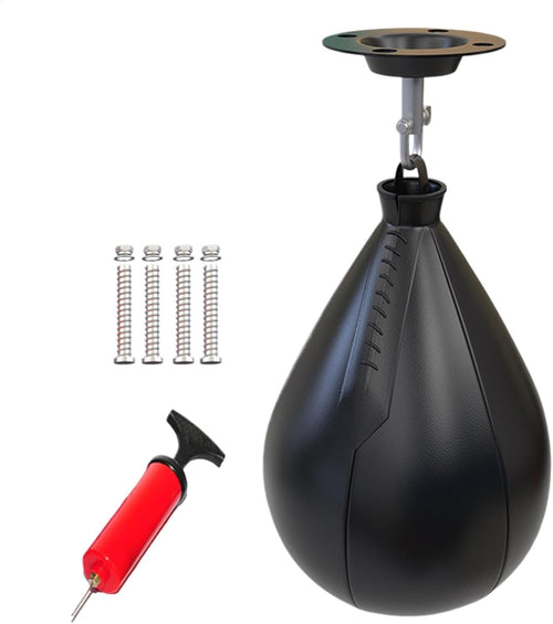 Speedbag Boxing Set, Dangling Pear Shaped, Portable Swivel Ball, Gym Reusable Boxing, Speed Bag Men Women, Boxing Training Gear, Punching Bag Gym, Fitness Workout Tool, Adjustable Boxing Set,