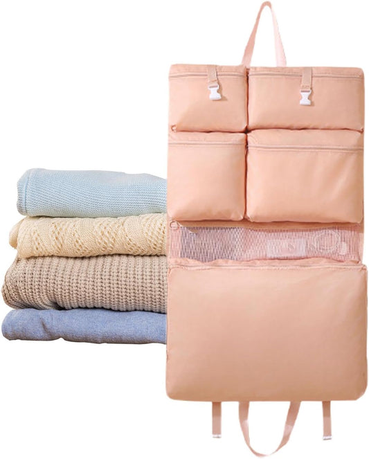 Ungtyb Travel Clothing Storage Bag, Luggage Organiser Bags, Lightweight Travel Bag, Wall Mount Organiser with Lightweight and Portable Design for Lightweight Packing and Home Organization