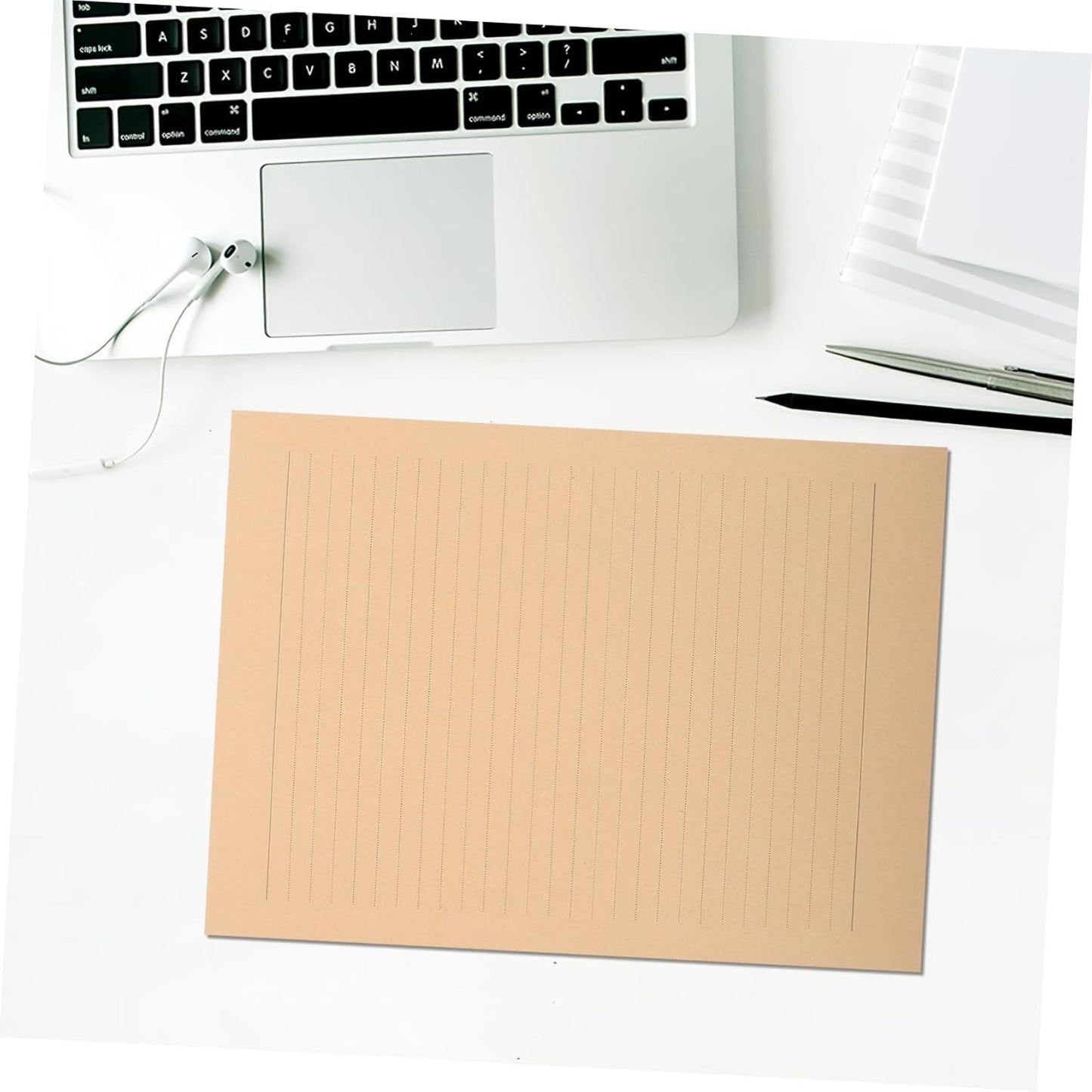 FOYTOKI Vintage Letter Paper Pack of 100 Sheets Lined Writing Paper Letter Stationery A4 Size