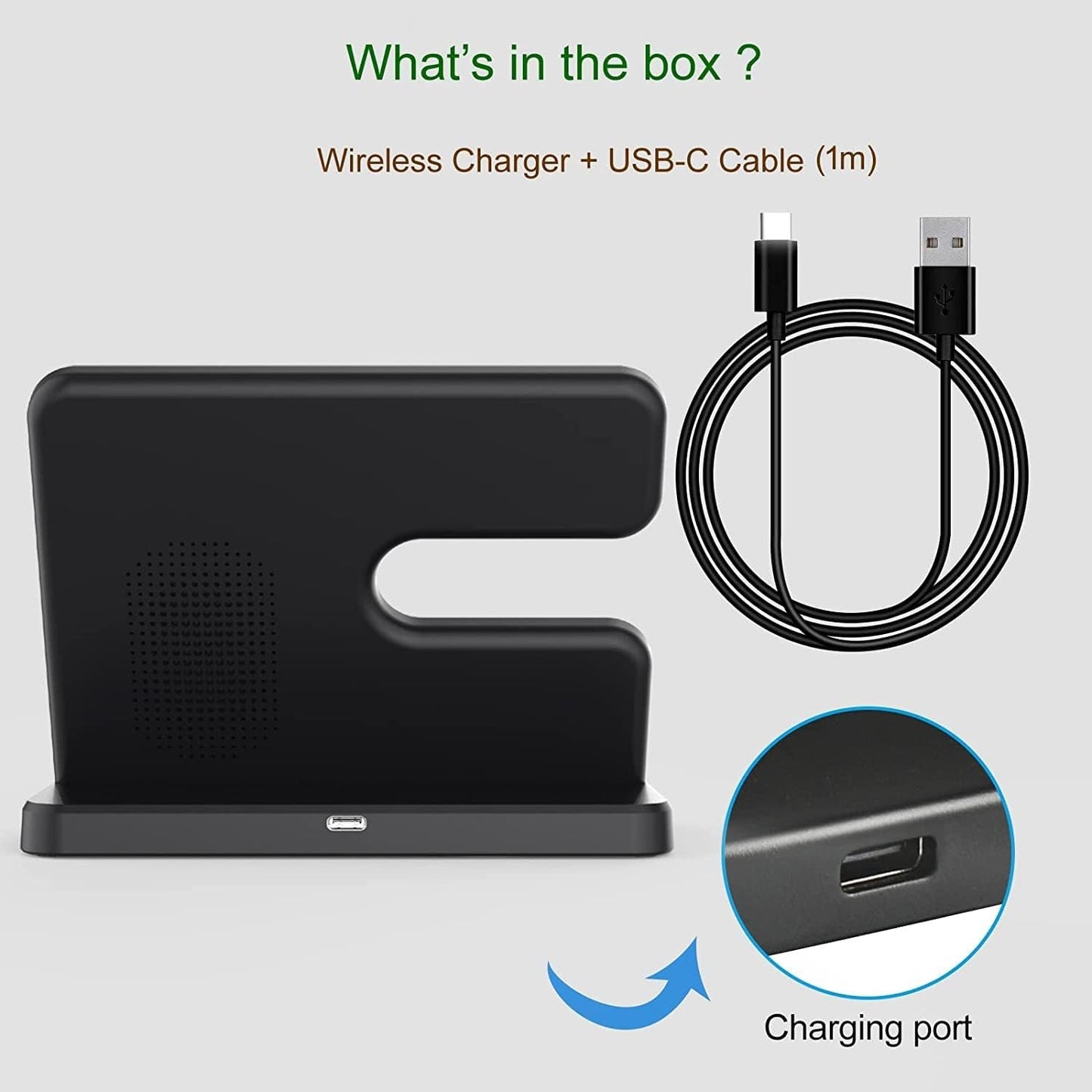 DGBAY Wireless Charging Station 3 in 1 for Samsung, Wireless Charger for Galaxy S25 S24 Ultra S23 S22 S21+ S20 S10 Note 20, Z Flip Fold 6,5,4 3,Galaxy Watch 7/6/5 Pro/4/3/Active 2,Buds 2